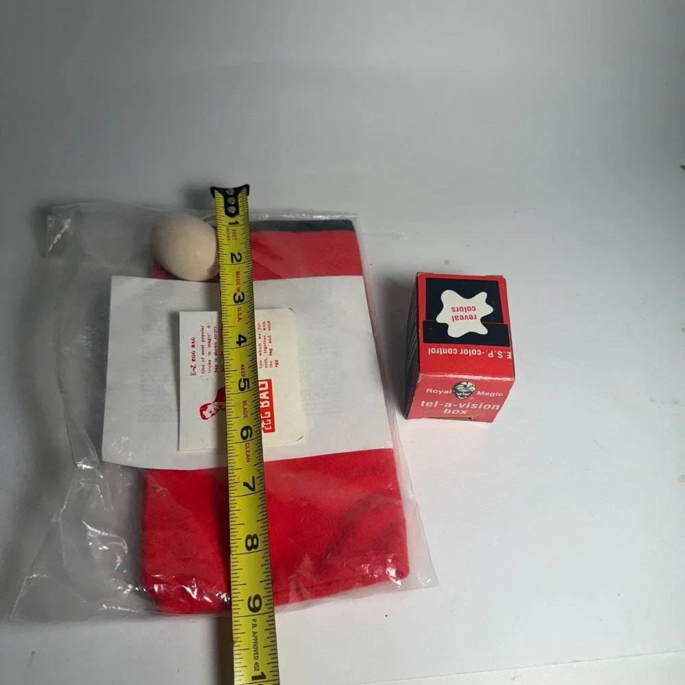 Vintage Magic Trick Lot Magic Tel-A-Vision E.S.P. Color Vision & E-Z‎ Egg Bag
